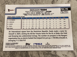 2025 Topps Pro Debut - Chrome Emiliano Teodo #PDC-95 Refractor /199 (RC) - Image 2