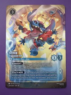 Disney Lorcana TCG Stitch - Experiment 626 220/204 Foil Sapphire EN - Near Mint - Image 1
