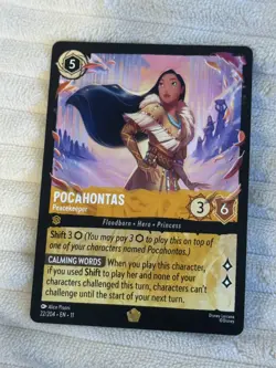 Disney Lorcana - Winterspell - Pocahontas -Peacekeeper -22/204 Legendary Regular - Image 1