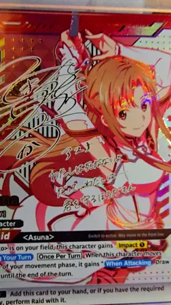 Union Arena Sword Art Online Asuna 2 Star Signature Super Rare PSA 10 (low pop) - Image 2