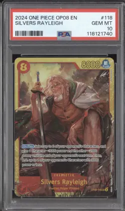 Silvers Rayleigh 2024 One Piece Two Legends OP08-118 PSA 10 - Image 1