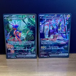 Koraidon ex 247/198 & Miraidon ex 244/198 Special Illustration Rare (2 card lot) - Image 1