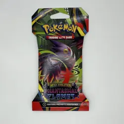 Pokemon Mega Evolution Phantasmal Flames Booster Pack English 10 Cards Gengar - Image 1
