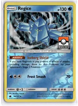 Pokemon TCG Regice (Pokemon League) 028/111 League Championship Cards Promo - Image 1
