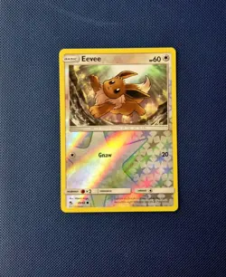 Pokemon Card Eevee Hidden Fates Reverse Holo 49/68 Near Mint - Image 1