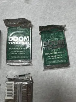 Doom Trooper LOT OF 2 Starter decks, 5 Booster Packs. All Cards Still Sealed - Image 4