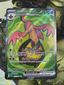Gourgeist ex 102/086 Me04: Chaos Rising Holo Pokemon TCG Card Nm - Image 1