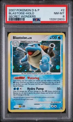 Blastoise Secret Wonders Holo PSA 8 *HOLOBLEED* *SWIRL* - Image 1