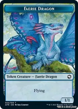 MTG Faerie Dragon Token [AFR - 4] LP - Image 1