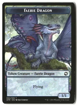 MTG Faerie Dragon Token [AFR - 4] LP - Image 2