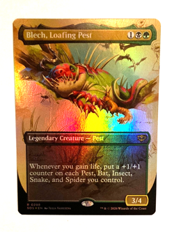 MTG - Blech, Loafing Pest (Borderless) / Secrets of Strixhaven / Foil / NM - Image 1