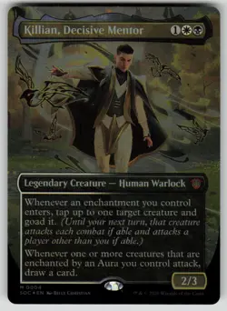 Killian, Decisive Mentor (Borderless) Foil Secrets of Strixhaven 4 MTG NM - Image 1
