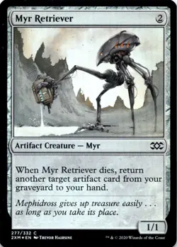 Myr Retriever 277 Double Masters Magic: The Gathering (FOIL) Near Mint - Image 1