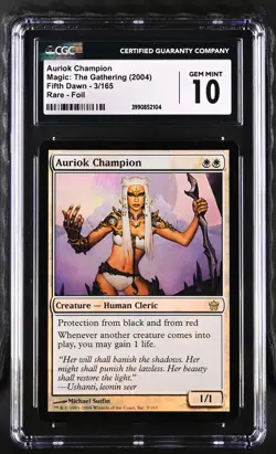 AURIOK CHAMPION Fifth Dawn Foil Rare CGC 10 MTG [Nostalgium] - Image 1