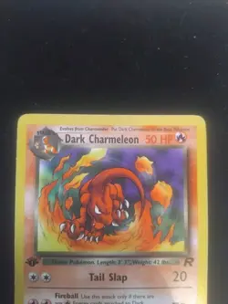 Pokemon Card Dark Charmeleon Team Rocket 1st Edition Uncommon 32/82 LP+ - Image 2