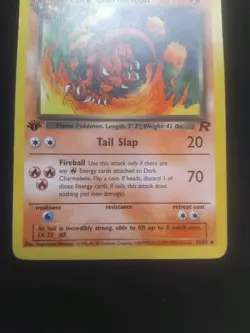 Pokemon Card Dark Charmeleon Team Rocket 1st Edition Uncommon 32/82 LP+ - Image 3