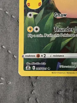 Pikachu 5/25, LP Full Art Holo, Pokemon Celebrations 25th Anniversary TCG Card - Image 3