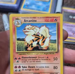 Pokemon TCG Base Set Arcanine 23/102 Rare Unlimited Regular English 1999 NM - Image 3