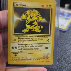 Pokemon TCG Electabuzz 20/102 Base Set Unlimited Rare Regular 70 HP EN 1999 - Image 1