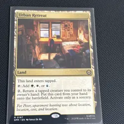 Urban Retreat - 187 - NM - MTG Magic the Gathering- Spider-Man set - Image 1