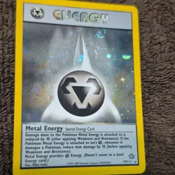 Pokemon TCG Metal Energy Holo Rare Neo Genesis 19/111 2000 English NM Clean - Image 2
