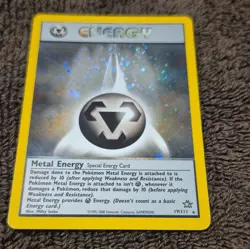 Pokemon TCG Metal Energy Holo Rare Neo Genesis 19/111 2000 English NM Clean - Image 3