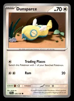 Dunsparce 120/159 Common Journey Together Pokemon Near Mint Asako Ito - Image 1