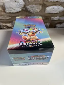 Pokemon TCG: Prismatic Evolutions Booster Bundle Display Case | New & Sealed (3) - Image 1