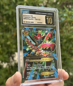 Pokemon M Scizor EX Full Art Rare XY Breakpoint 120/122 Mega CGC 10 PRISTINE - Image 3