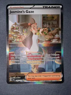 Pokemon TCG Jasmine's Gaze 245/191 Sv08: Surging Sparks Holo Rare SIR - Image 1