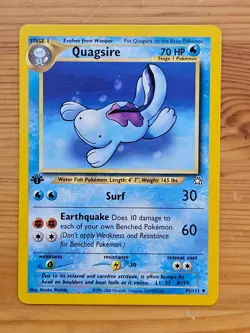 Pokemon TCG Quagsire 45/111 1st Edition Neo Genesis LP/NM WOTC. - Image 1