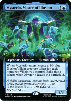 Mysterio, Master of Illusion (Extended Art) - 0253 - Marvel's Spider-Man MTG NM - Image 1