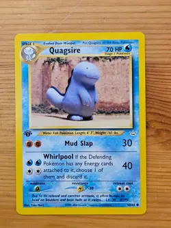 Pokemon TCG Quagsire Neo Revelation 48/64 1st Edition LP WOTC. - Image 1