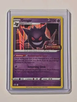 Pokemon Gengar Black Star Promo Stamped Lost Origin Holo SWSH241 - Image 3