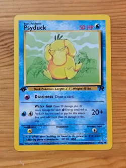 Pokemon TCG Psyduck 1st Edition Team Rocket 65/82 LP WOTC. - Image 1