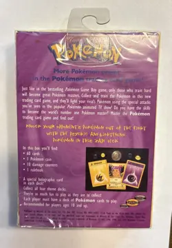 1999 WOTC Pokemon TCG Base Set Zap Theme Deck Vintage Sealed English Pack - Image 2