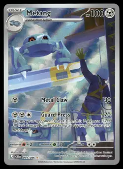 Metang 094/086 Holo Illustration Rare Chaos Rising Pokemon Holo Near Mint - Image 1