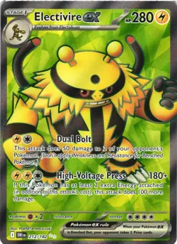 ELECTIVIRE EX 212/182 ULTRA RARE DESTINED RIVALS POKEMON HOLO NEAR MINT - Image 2