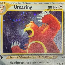 The Pokemon Company Ursaring 15/75 Neo Discovery 1st Ed Holo Rare 80 HP Stage 1 - Image 3