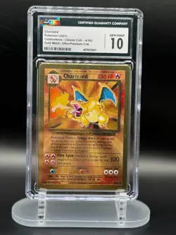 Pokemon Charizard 4/102 Celebrations Gold Metal CGC 10 not PSA - Image 1