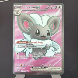 Pokemon TCG Cinccino ex 105/086 Ultra Rare ME04: Chaos Rising Near Mint - Image 1