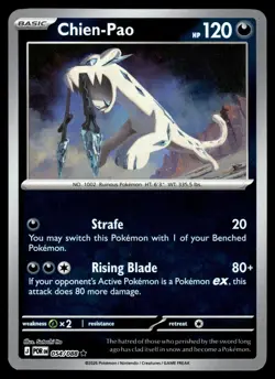 Chien-Pao 054/088 Rare Perfect Order Pokemon Reverse Holo Near Mint - Image 1