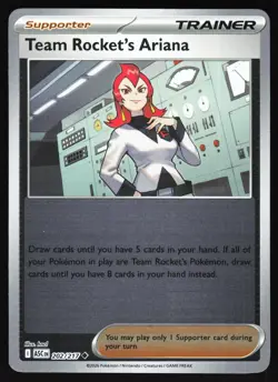 Team Rocket's Ariana 202/217 Uncommon Ascended Heroes Pokemon Reverse Holo NM - Image 1
