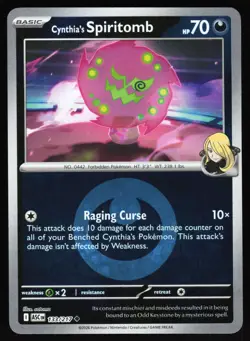 Cynthia's Spiritomb (Energy) 133/217 Ascended Heroes Pokemon Reverse Holo NM - Image 1