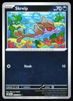 Skrelp 058/086 Common ME04: Chaos Rising Pokemon Reverse Holo Near Mint - Image 1