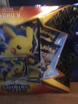 Pokemon TCG: Shining Fates Collection Pikachu V Box 4 Booster Packs Sealed New! - Image 3