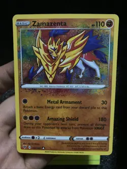 Zamazenta 102/185 Amazing Rare Vivid Voltage Pokemon Near Mint 2020 - Image 2