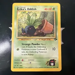 Erika's Oddish 70/132 Common Gym Challenge Pokemon Unlimited D1 - Image 1