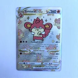 Pokemon Simisear VSTAR GG37/GG70 Crown Zenith Galarian Gallery Ultra Rare - Image 1