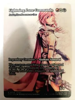 Lightning, Lone Commando - MTG Legendary Creature Human Samurai - Custom Alt Art - Image 1